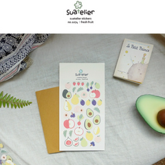 Pegatina del manual de frutas