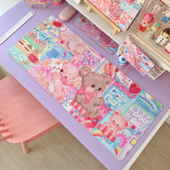 Alfombrilla de ratón grande de PU para videojuegos Showa