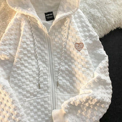 Waffel-Kapuzenjacken