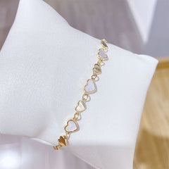 Heart Adjustable Pull-out Bracelet