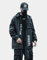 Black Cargo Jacket Mens