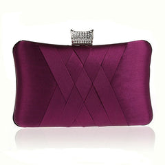 / Event Clutch PU Party Wedding Silk Leather Bags