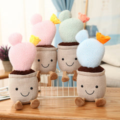 Lindos peluches de plantas en maceta