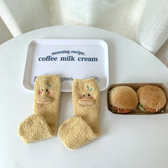 Süße Korallenfleece-Socken