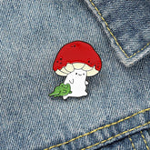 Mushroom Frog Smiley Pins