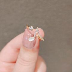 Niedlicher verstellbarer Ring mit Musiknote