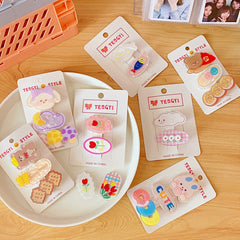 Pinzas para el cabello con temperamento simple