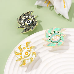 Alfileres de ojos de dibujos animados kawaii