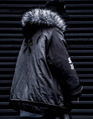 Cargo Jacket with Fur Hood