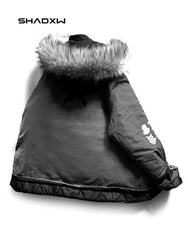 Cargo Jacket with Fur Hood