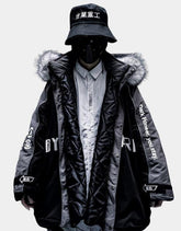 Cargo Jacket with Fur Hood