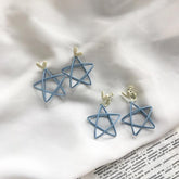 Pendientes de estrella de cinco puntas