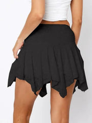 Lace Ruffle Mini Skirt