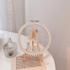 1 soporte para guardar joyas con encaje vintage