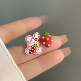 Strawberry Cute Rabbit Earrings