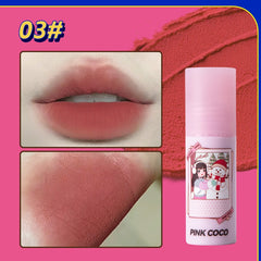Brillo labial mate Dopamine Time de PINKCOCO