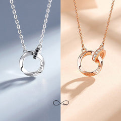 Collar de pareja con anillo de Mobius