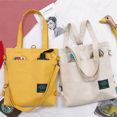 Patch Double Pocket Tote Bag