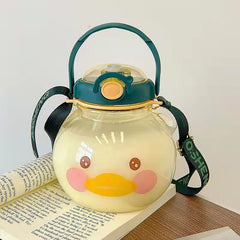 Cute Bear Head Pot Belly Water Bottle