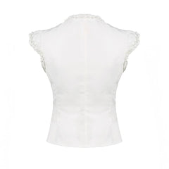 Coquette Lace Up Corset Blouse