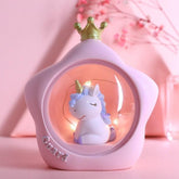 Luz de estrella de princesa unicornio