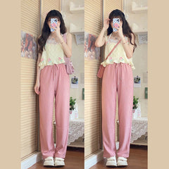 Chaleco de punto con flores dulces