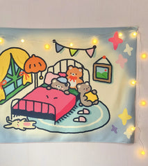 Gute Nacht Bär Wanddekoration