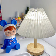 Vintage Plissee Lampe