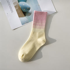 Socken mit Farbverlauf