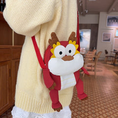 Bolso de hombro con diseño de dinosaurio de dibujos animados