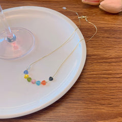 Lindo collar/pulsera de corazón colorido