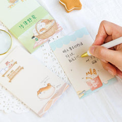 Memorándum de la serie Shiba Inu con grasa de pan