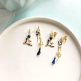 Lovely Crane Cloud Earrings