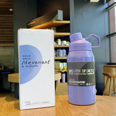 Taza de vacío portátil brillante para exteriores de 650 ml/1000 ml