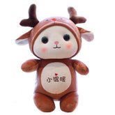 Plüschpuppe mit Camouflage-Katze