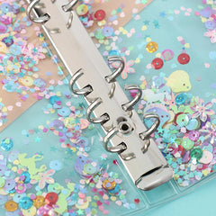 6 Ring Binder A5A6 Sequin Cover