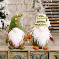 Green Element Gnome Doll Ornaments