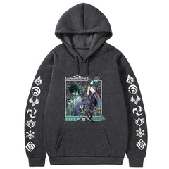 Sudadera con capucha de Genshin Impact Xiao Elements