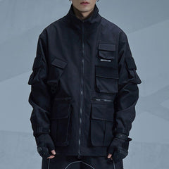 Functional Irregular Pocket Jacket