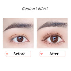 Karamellbraunes Fischschwanz-Set mit falschen Wimpern