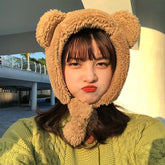 Kawaii Bear Ear Plush Hat