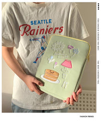 Bolsa para iPad y portátil con diseño de pastel de amor