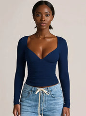 Long Sleeve Fitted T-Shirt