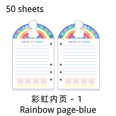 Flauschiges Papier-Nachfüllset A6 mit 6 Löchern