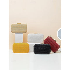 Leather Wristlet Party Evening PU Clutch Bag