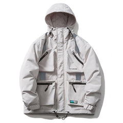 Multi-pocket Reflective Down Jacket