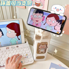 ã€?00ml】Kawaii Bear Water Bottle With Straw