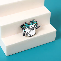 Broches de peligro de pulpo