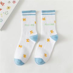 Eiscreme-Socken mit karierten Milchstreifen