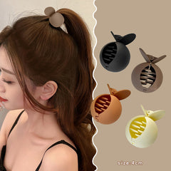 Round Grip High Ponytail Claw Clip